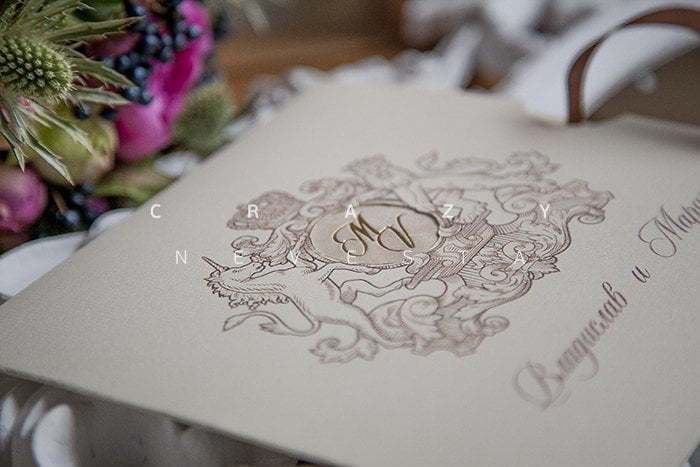 Прямоугольные / Квадратные Приглашение Золотой век от Crazy Невеста 3