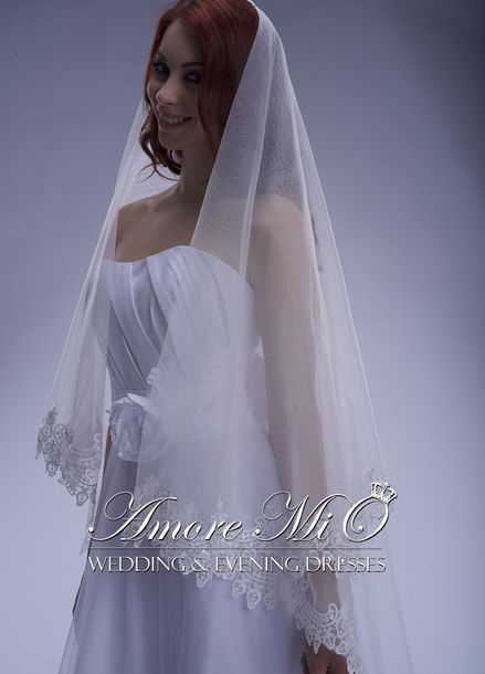 Фата Миа-3 Короткая от Свадебный салон Amore Mio 2