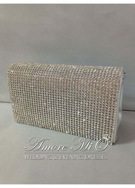 Клатч МК_карман серебро от Свадебный салон Amore Mio 1