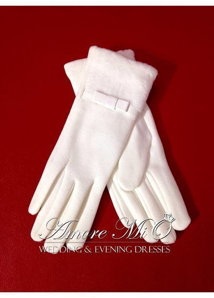Перчатки теплые в ассортименте от Свадебный салон Amore Mio 1