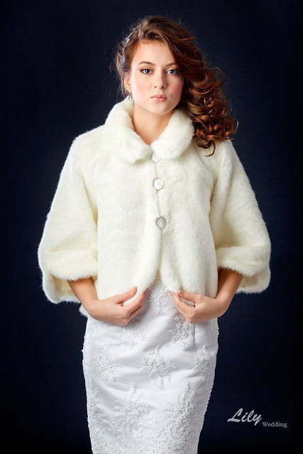 Шубка невесты (арт.1048) от Свадебный салон Wedding Lily 2