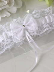 Цветные кружевные подвязки Белая от  1