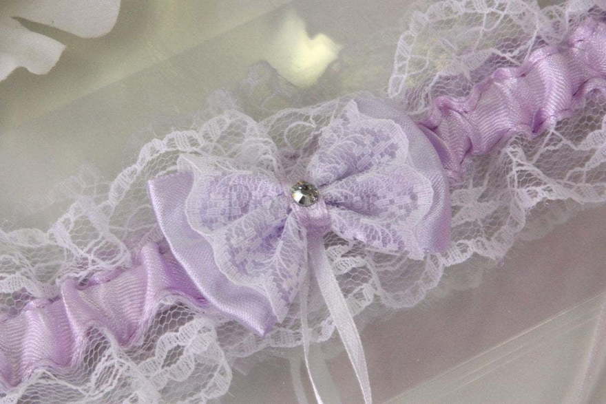 Цветные кружевные подвязки Лавандовая от  2