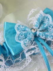 Цветные кружевные подвязки Бирюза от  2