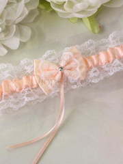 Цветные кружевные подвязки Персик от  1