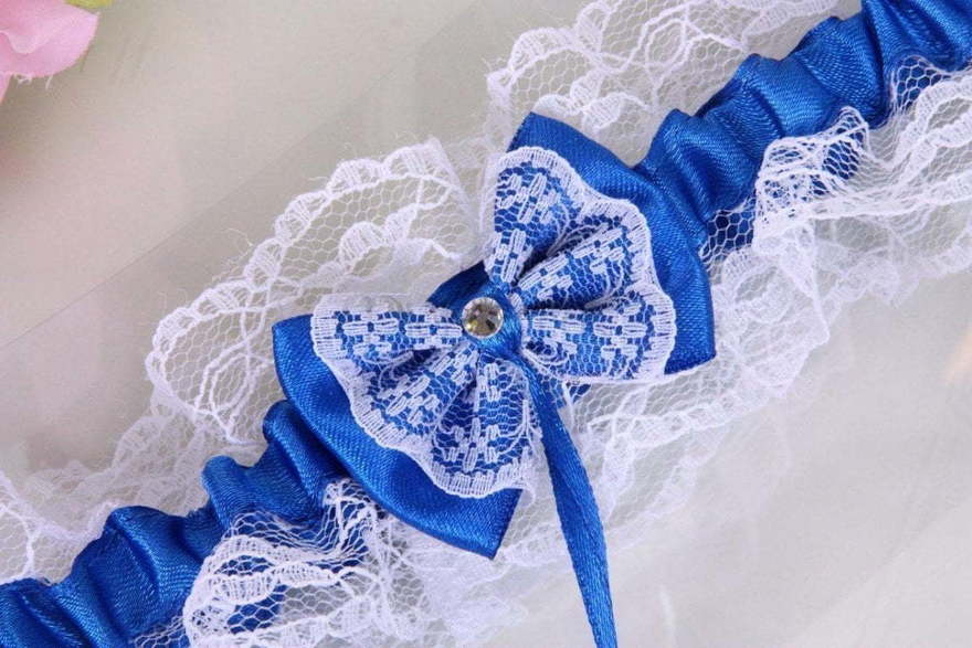 Цветные кружевные подвязки Индиго от  2