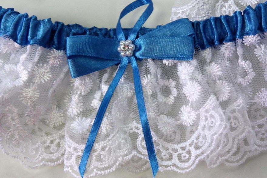 Кружевная подвязка с цветной полоской от  4