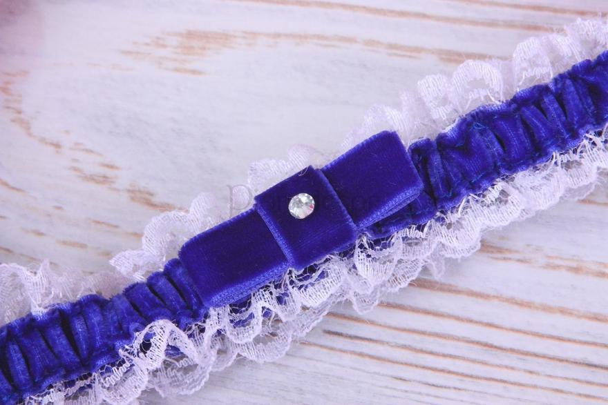 Подвязка Бархатное индиго от  2