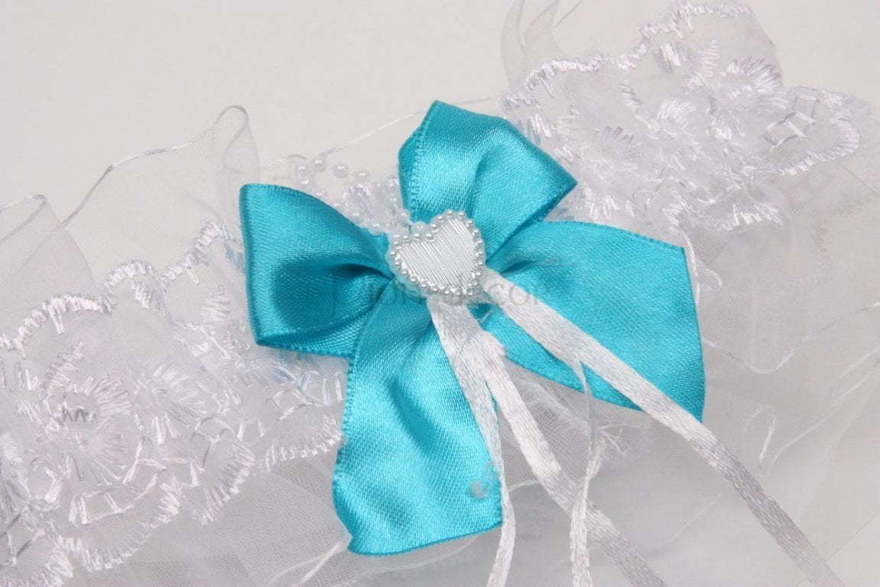 Подвязка Бирюзовый бант от  2
