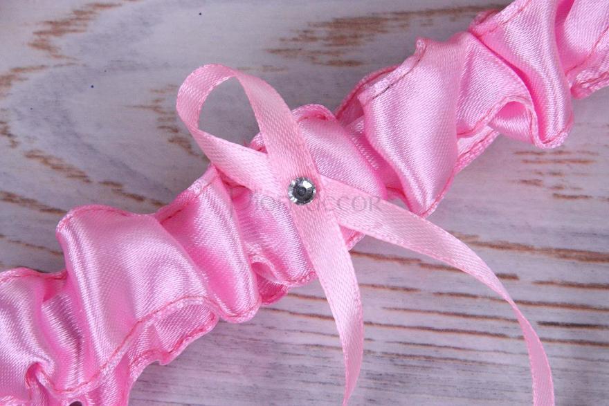 Подвязочка невесты Classic розовая от  2