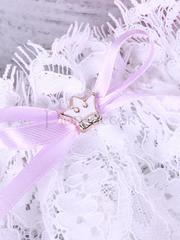 Подвязка Queen с лавандовыми бантами от  2