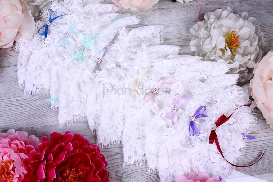 Синяя подвязка невесты Queen от  3