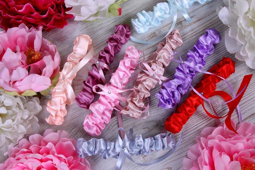 Подвязка для невесты Classic - velvet rose от  3