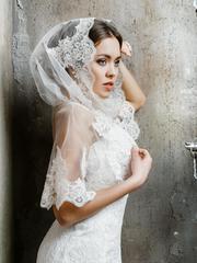 Венчальная накидка Coco белая и айвори от  1