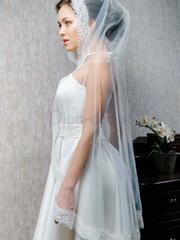 Венчальная фата Кордовая белая и айвори от  2