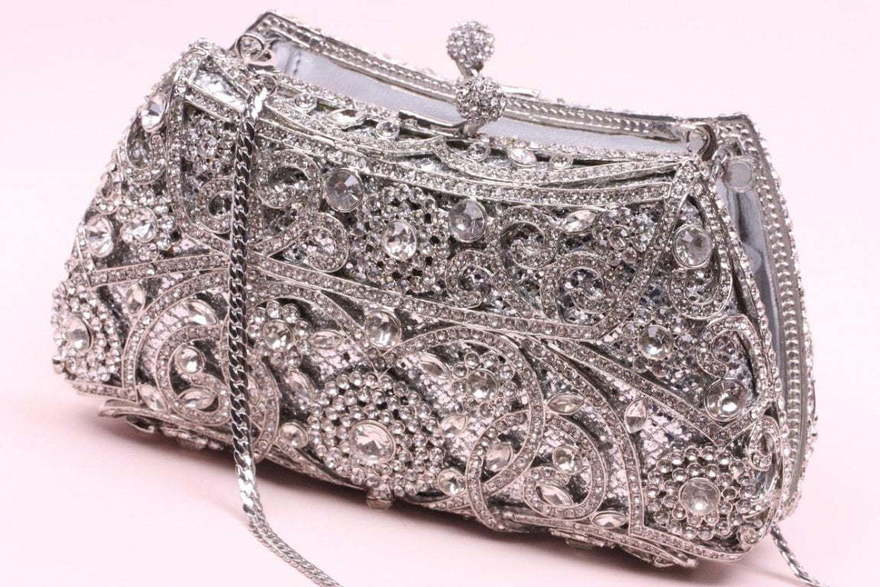 Клатч Старинный - серебристый от  3