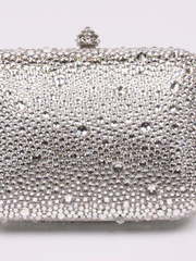 Серебристый клатч из кристалов Сваровски от  1