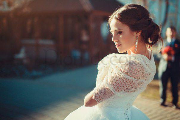 Пуховая шаль для невесты Кружева от  5