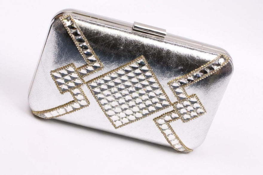 Клатч Широкий - серебро от  2