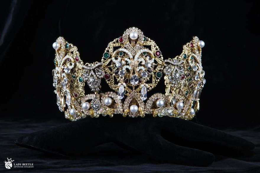 Корона Gledis Золотистая от Lady Beetle 2