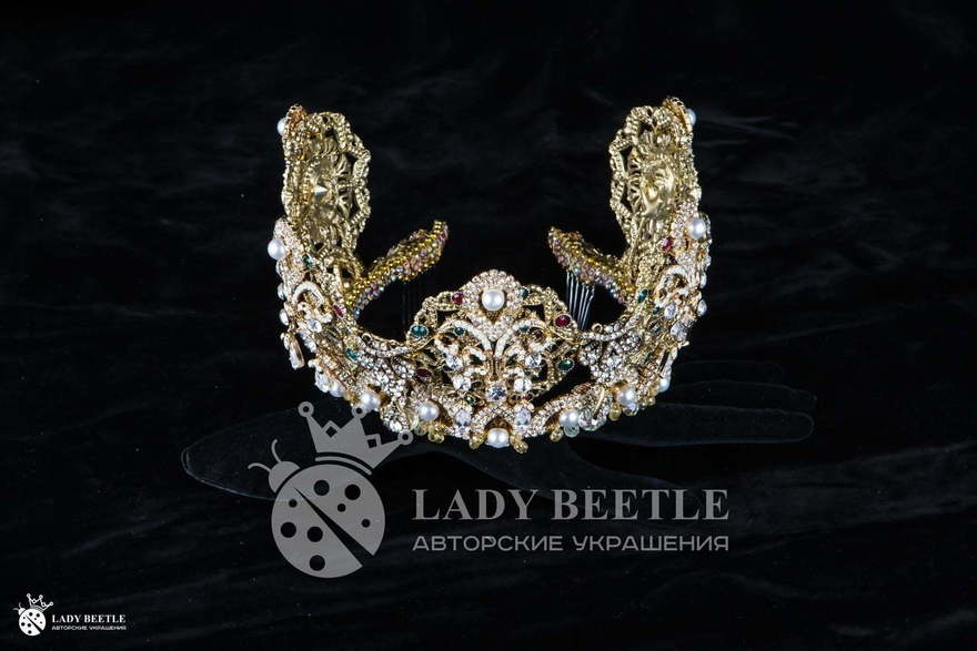 Корона Gledis Золотистая от Lady Beetle 6