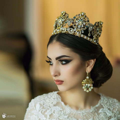 Корона Gledis Золотистая от Lady Beetle 7