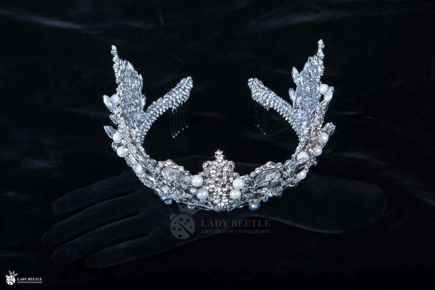 Корона Greys Серебристая от Lady Beetle 2