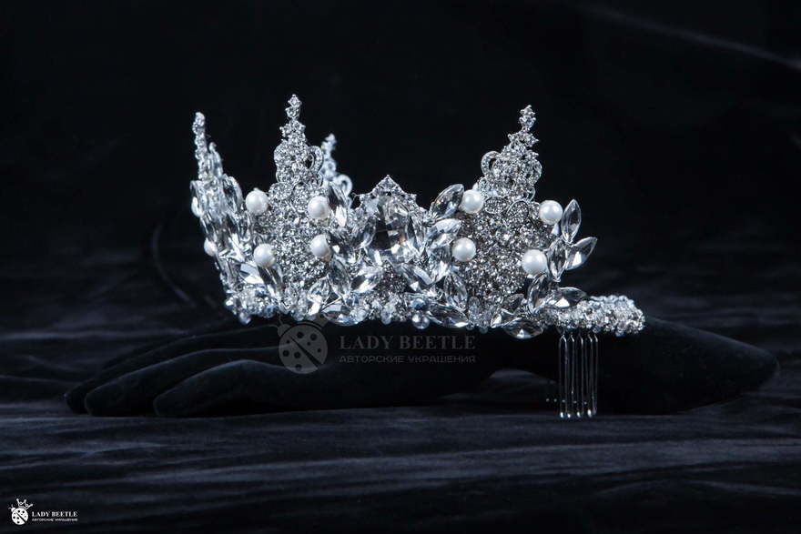Корона Greys Серебристая от Lady Beetle 4