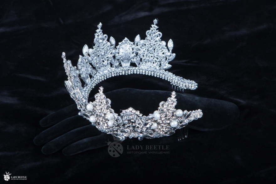 Корона Greys Серебристая от Lady Beetle 5
