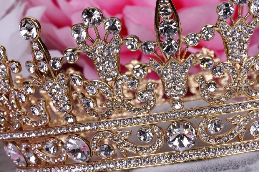 Корона Queen gold со стразами Swarovski от  3