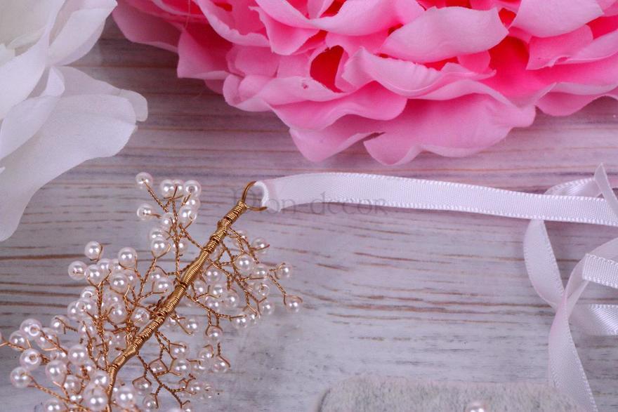 Полоска Жемчужная веточка gold от  7