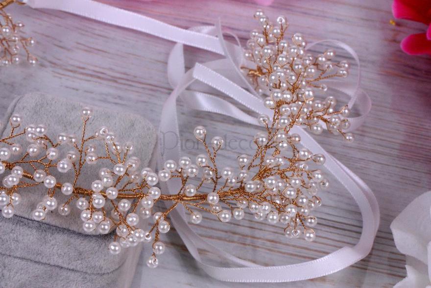 Полоска Жемчужная веточка gold от  8