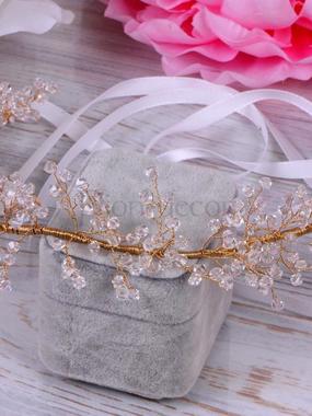 Полоска-веточка Кристаллы gold от  2