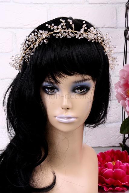 Полоска-веточка Кристаллы gold от  4