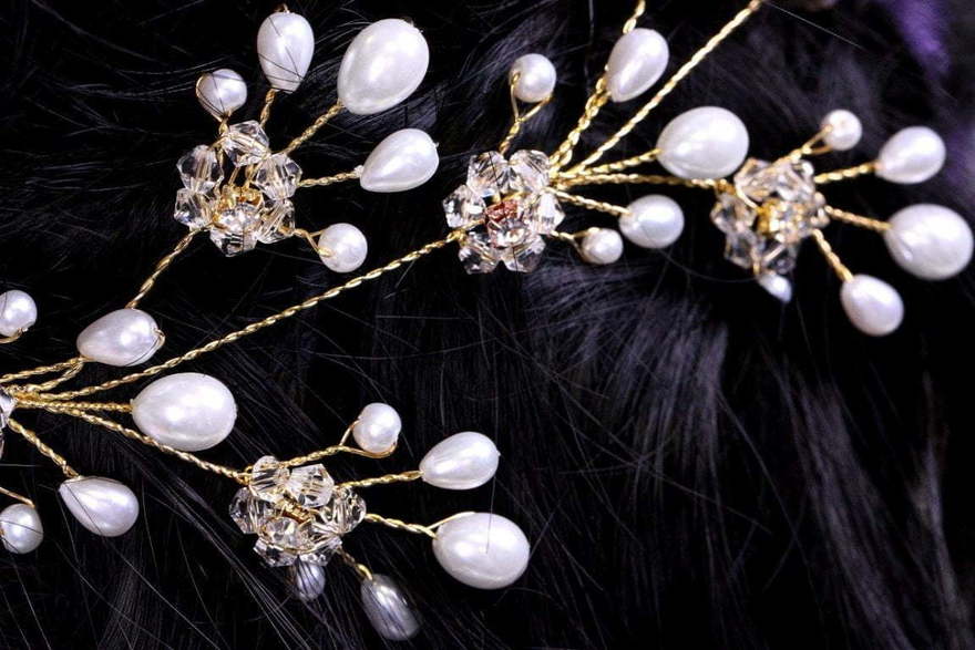 Веночек Pearl splashes gold от  7