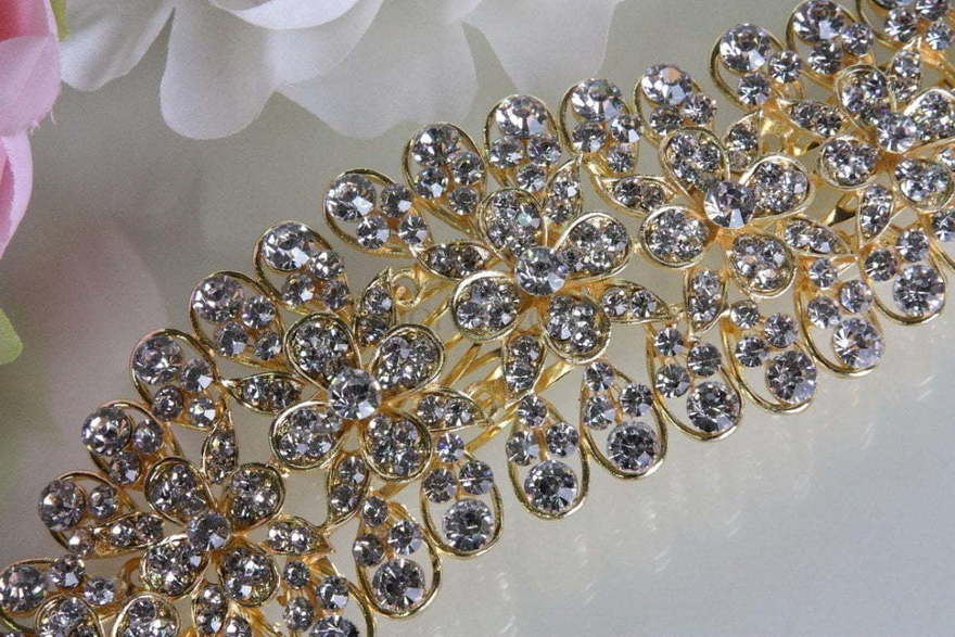 Кружевной золотистый гребень от  2