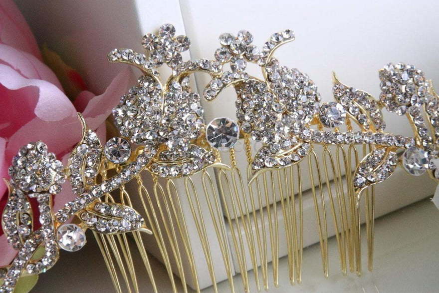 Гребень Тюльпаны - золотистый от  2