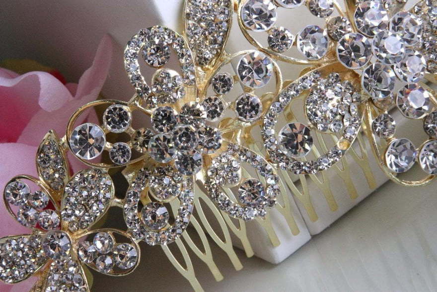 Гребень Вечность золотистый от  2