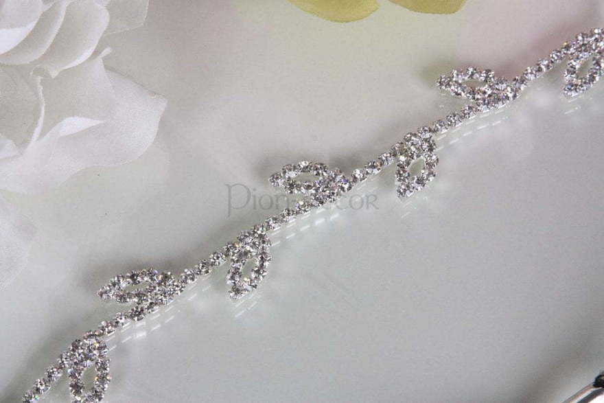 Мягкая полоска Веточки серебристая от  2