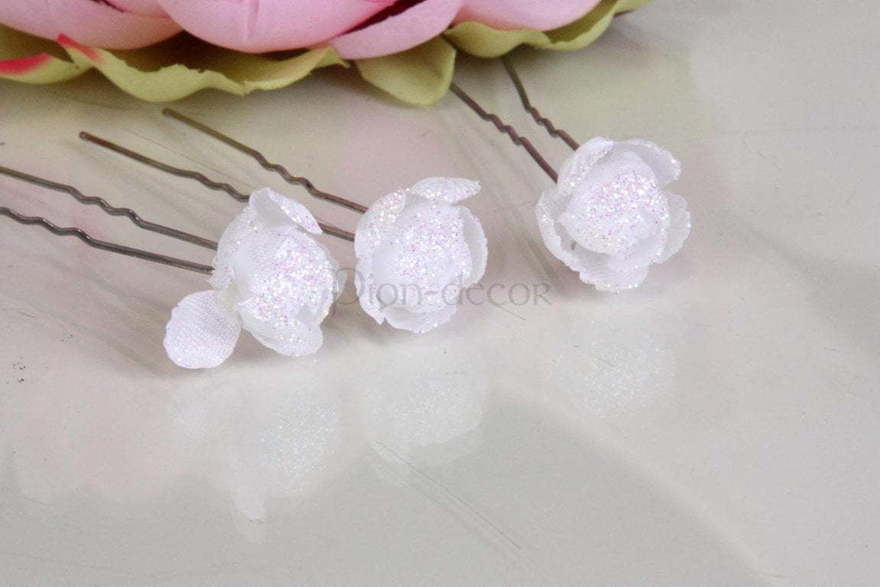 Шпилька Пион белый от  2