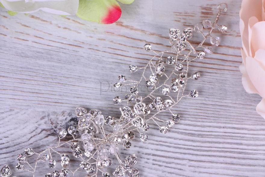 Повязка - ободок с кристалликами от  3