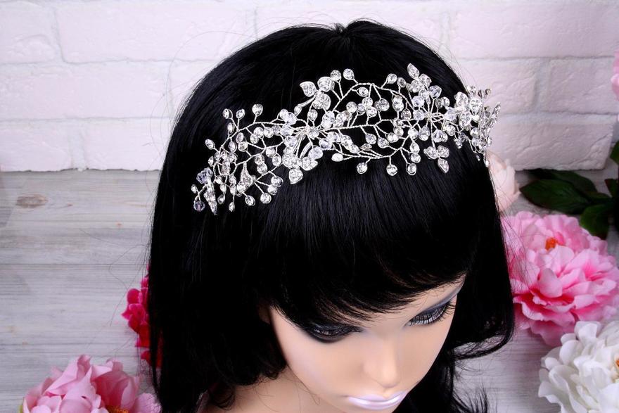 Повязка - ободок с кристалликами от  5