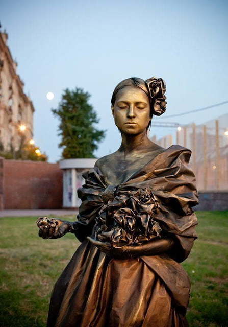 Живые статуи на свадьбу от Aurum show 2