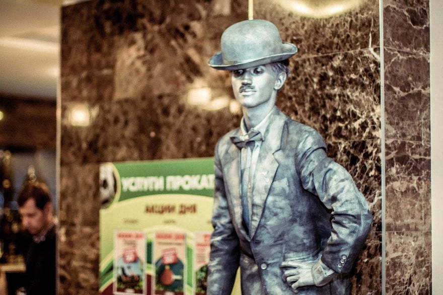 Живые статуи на свадьбу от Aurum show 4