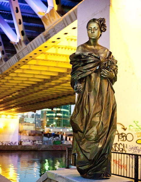 Живые статуи на свадьбу от Aurum show 5