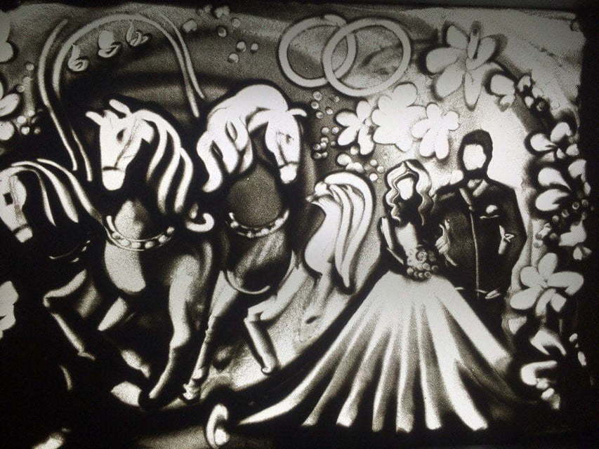 Песочный сюрприз на свадьбу от Hot-surprise 5