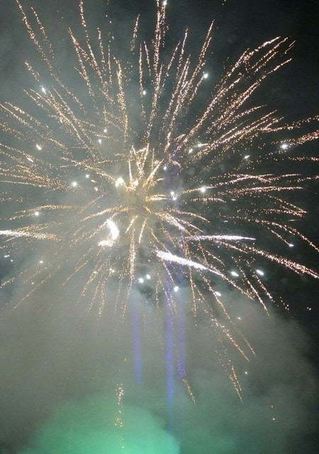 Фейерверк Ультрамариновый закат на свадьбу от Show Obertaeva 3