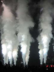 Крио-фонтаны на свадьбу от Show Obertaeva 1