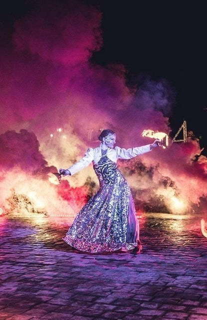 Огненное шоу: комплектация Базовая на свадьбу от Aurum show 8