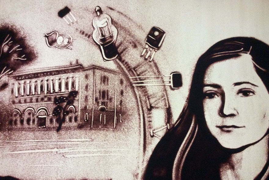 Песочное шоу на свадьбу от Aurum show 5